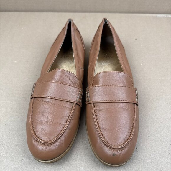 Naturalizer Milo Women's 8.5 M Tan Leather Penny Loafers Comfort Shoes - Picture 3 of 9